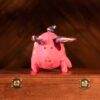 Soft toy “Pink Piglet with Floral Pattern”