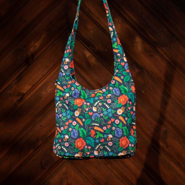 Floral patterned fabric bag - Image 2